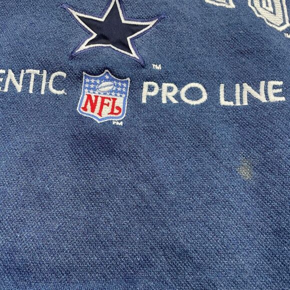 Dallas Cowboys Sweater Mens Large NFL Football Crewneck Pro Line Athletic - Picture 3 of 16